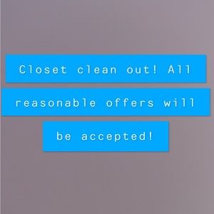 All reasonable offers will be accepted! Make me an offer!